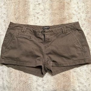 Express shorts size 4 in army green.
